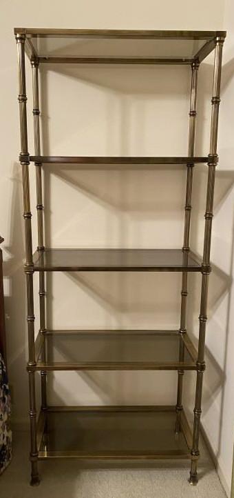 Metal and Glass Bookshelf