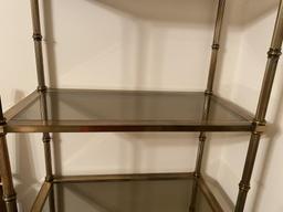 Metal and Glass Bookshelf