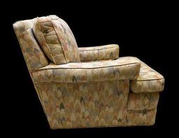 Upholstered Chair with Matching Ottoman