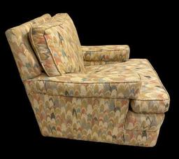 Upholstered Chair with Matching Ottoman