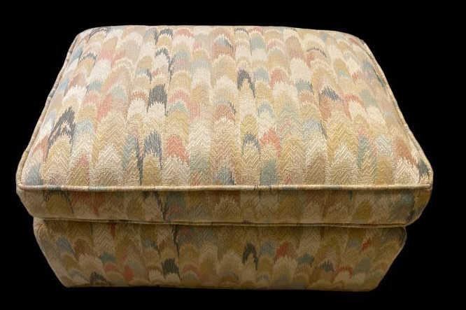 Upholstered Chair with Matching Ottoman