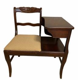 Gossip Bench Telephone Table.  Mid Twentieth