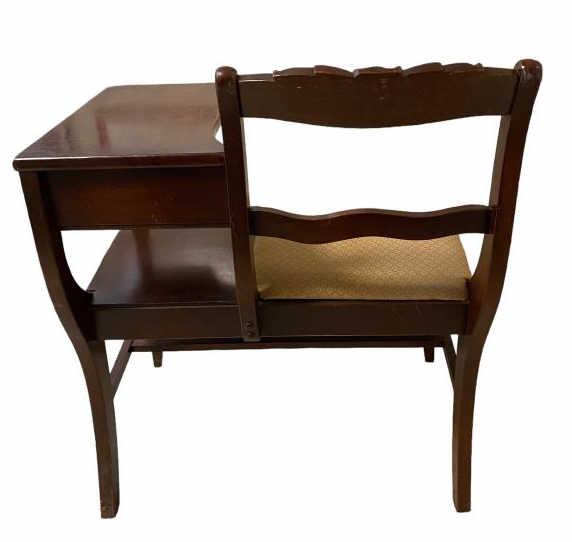 Gossip Bench Telephone Table.  Mid Twentieth
