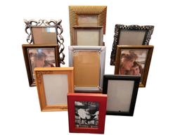 Assorted Picture Frames:  (7) 5" x 7", (1) 4" x 5"