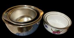 Set of (3) Metal Enameled Mixing Bowls & (3)