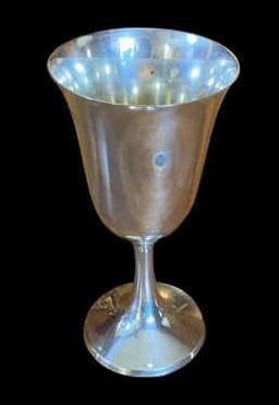 (4) Sterling Silver Goblets - 6 5/8" H
