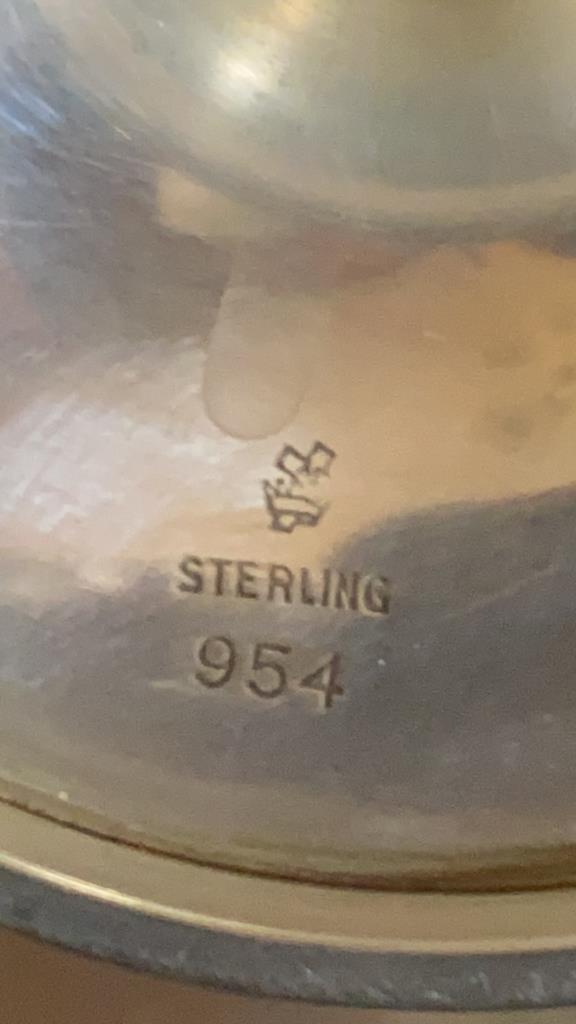 (4) Sterling Silver Goblets - 6 5/8" H