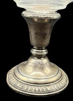 Frank M. Whiting Sterling Silver Base and Glass