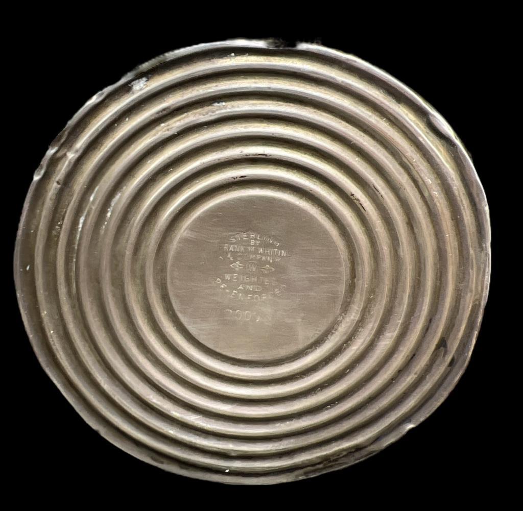 Frank M. Whiting Sterling Silver Base and Glass