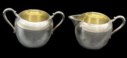 Wallace Silver Plate Cream and Sugar Set