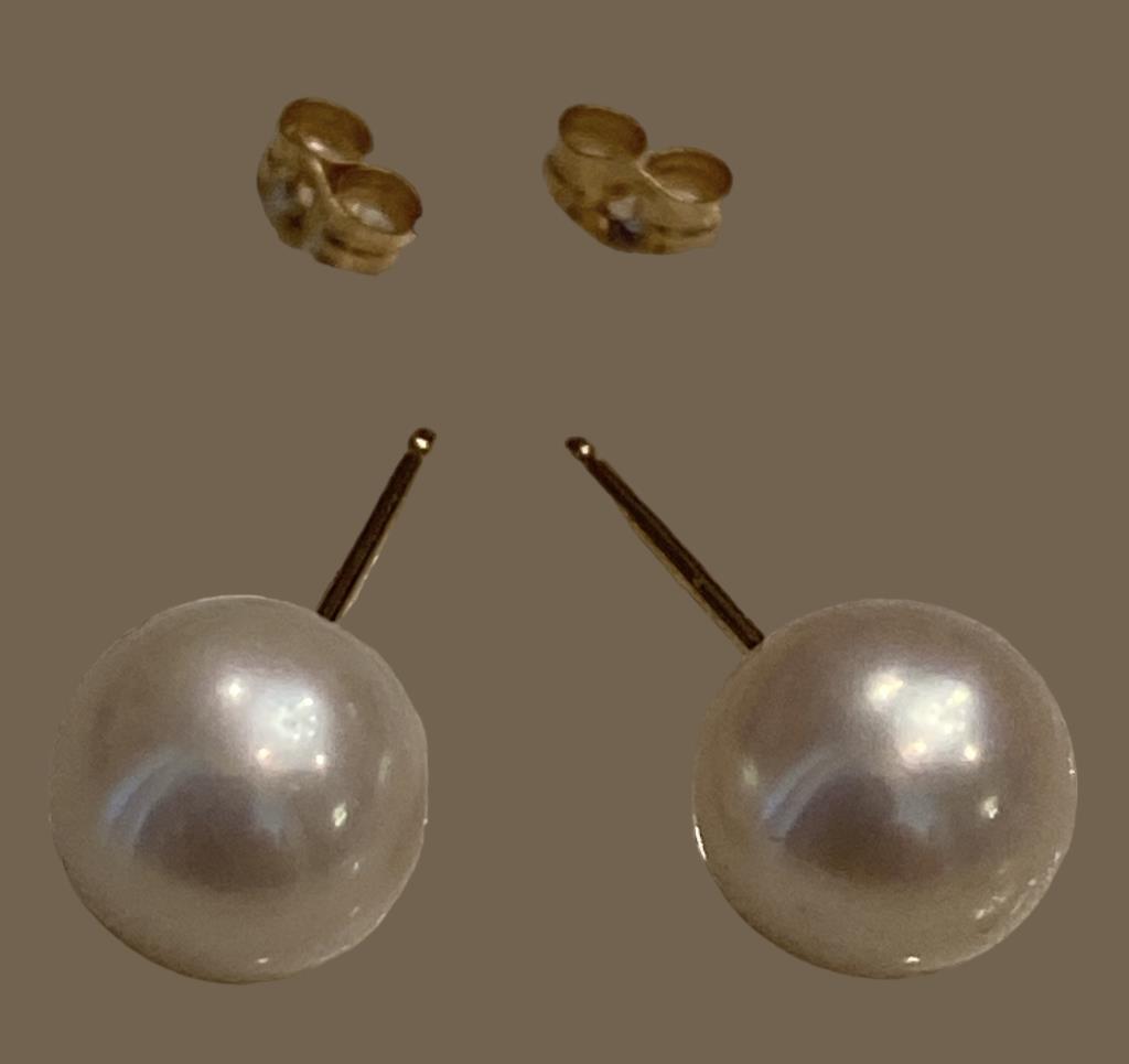 (3) Pair of Pierced Earrings:  (2) Pair of Opal