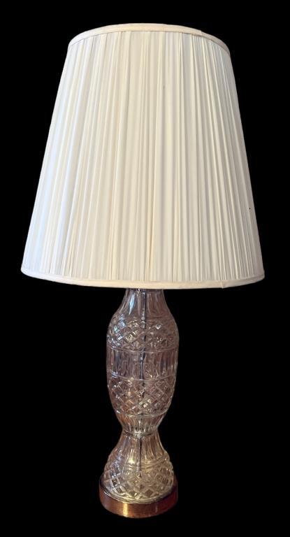 Crystal Table Lamp - 30 1/2" H to Top of Finial