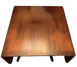 Mahogany Drop Leaf Dining Table With Removable