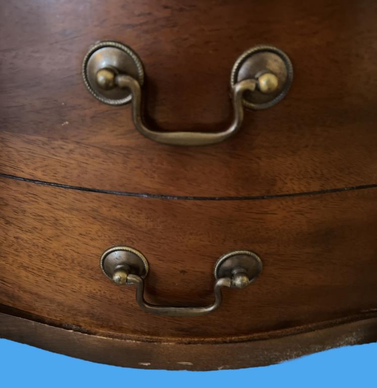 Vintage Mahogany Side Table on Castors, Dovetail