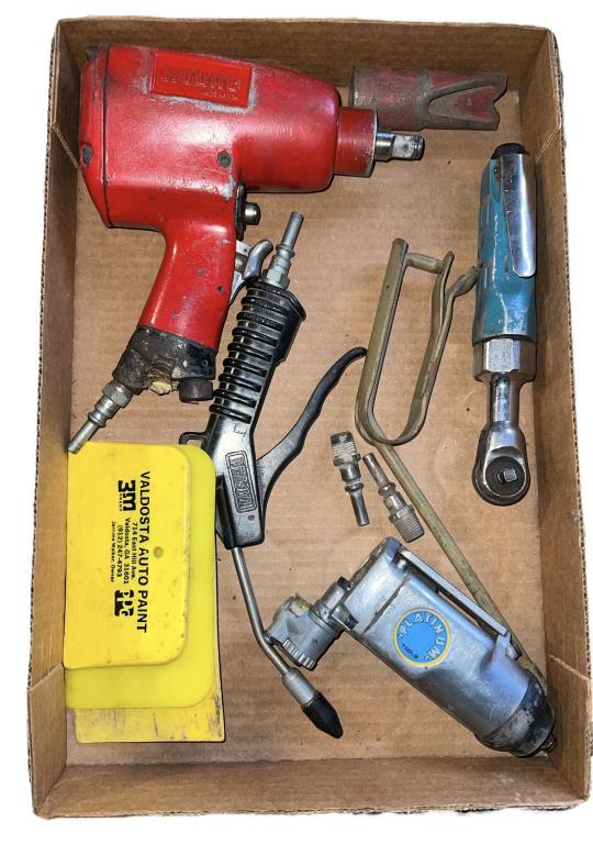 1/2” Impact Wrench, 1-4” Air Ratchet and Air Gun