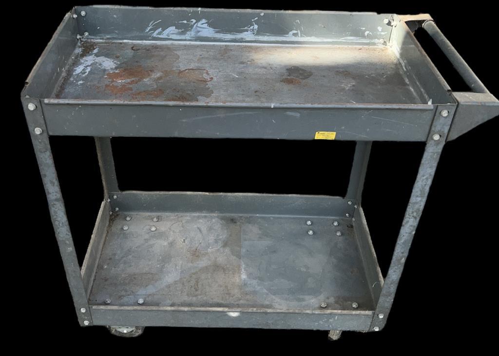 Metal Rolling Cart - 33” x 16”, 31” H