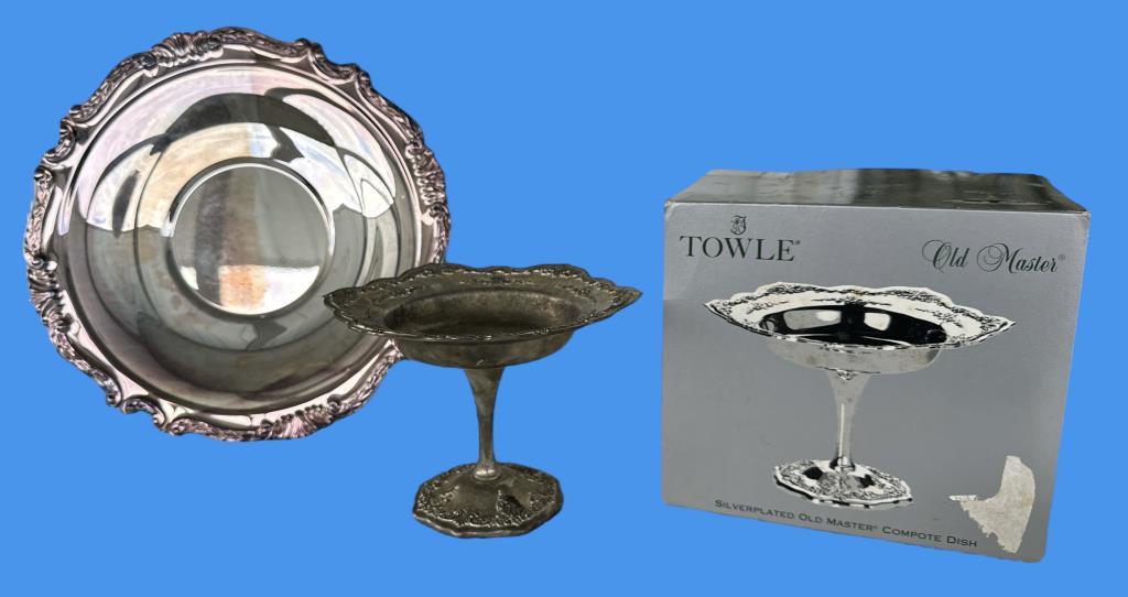 (2) Silverplate Serving Items, Including Towle