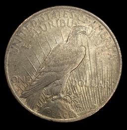 1923 Peace Silver Dollar—No Mint Mark