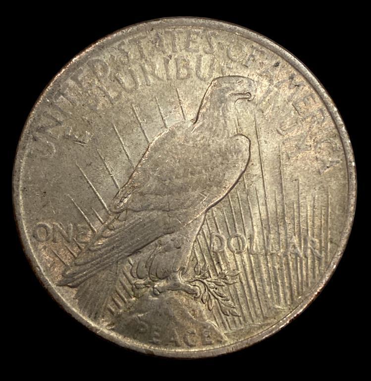 1923 Peace Silver Dollar—No Mint Mark