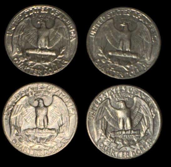 (11) Washington Quarters:  (1) 1962, (1) 1962 D,