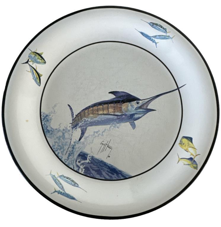 Set of Bass Pro Shop Guy Harvey Dishes:  (4)