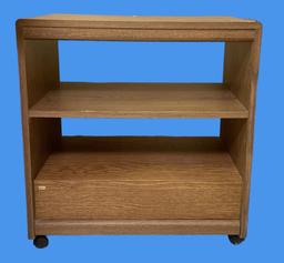 2-Shelf Rolling Book Shelf - 27” x 29”