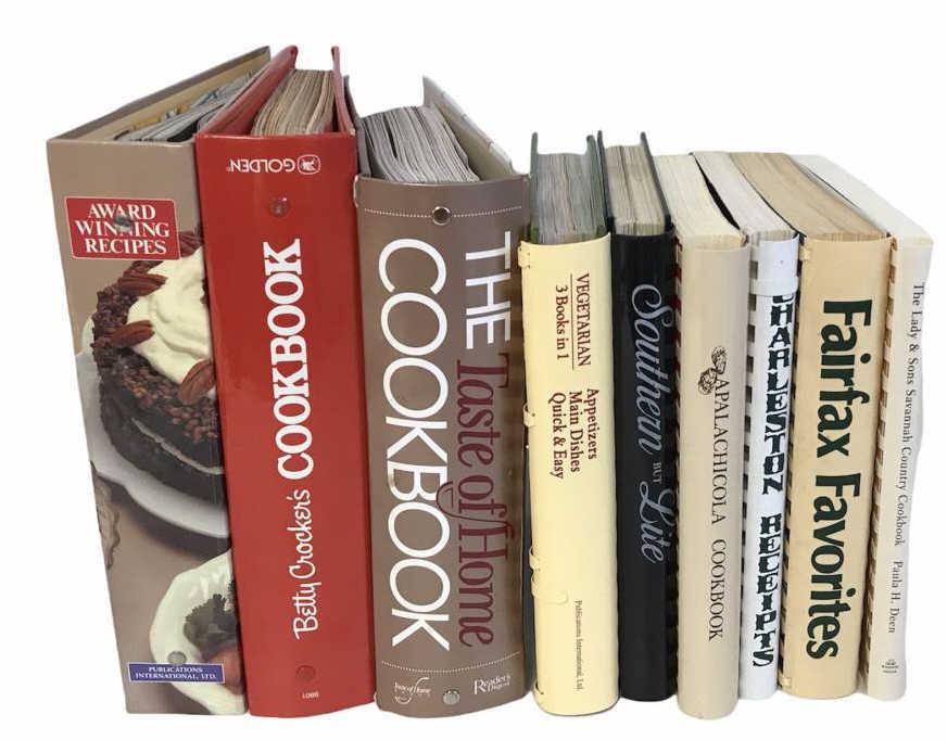 (9) Spiral Bound Cook Books