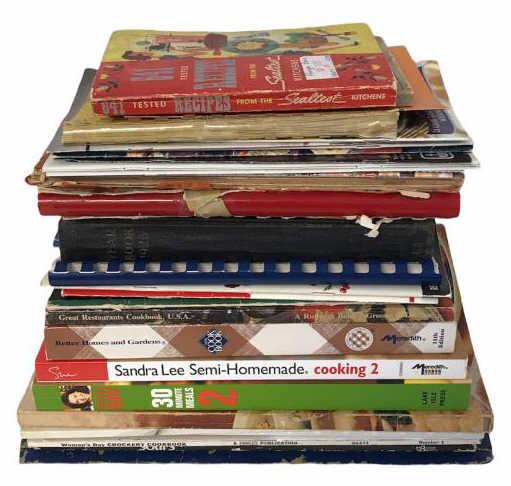 Assorted Paper Back Cookbooks