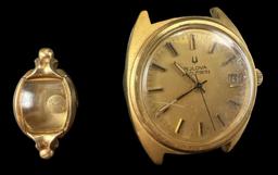 (2) Vintage Bulova Watch Faces, (1) Gold Filled