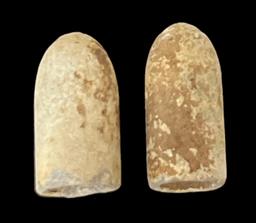 (2) Lead Civil War Bullets