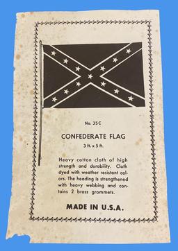 Cotton 3’ x 5’ Confederate Flag