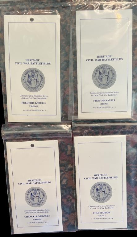 (4) Heritage Civil War Battlefields Commemorative