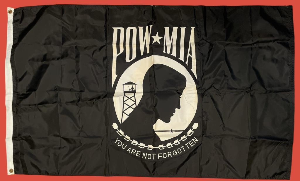 We Support Our Troops Flag and POW MIA Flag—58” X