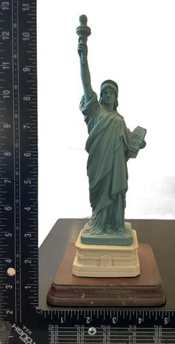 Vintage Statue of Liberty Figurine Signed Wang