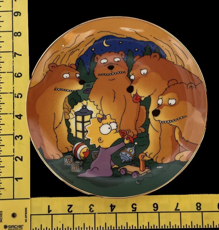 Limited Edition Franklin Mint Simpson’s Plate