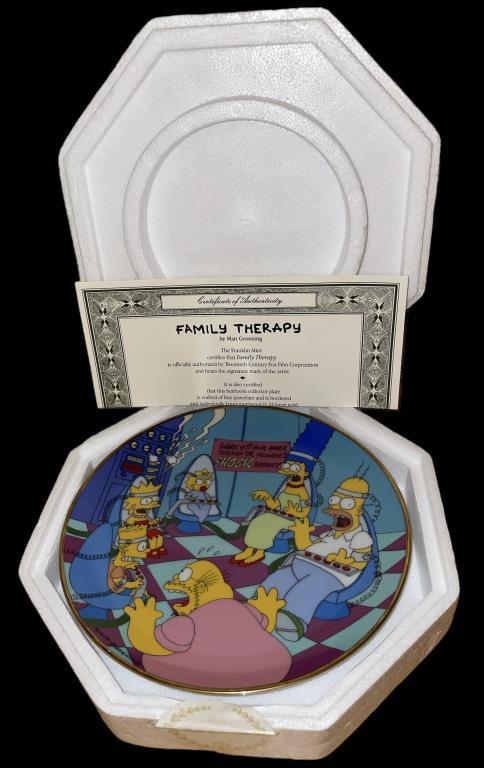 Limited Edition Franklin Mint Simpson’s Plate