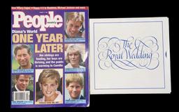 (2) Princess Diana Items: People Magazine From