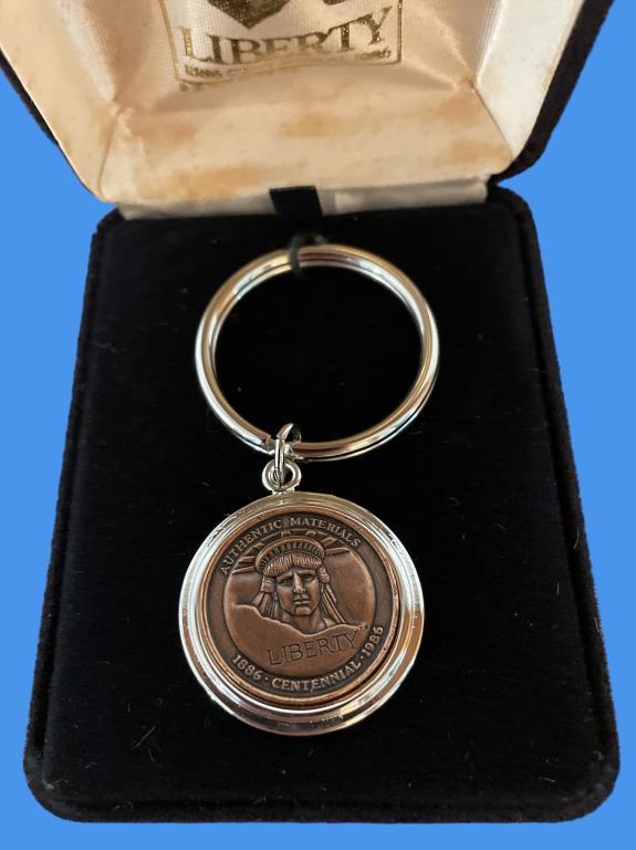 Centennial Statue of Liberty Keychain Made With
