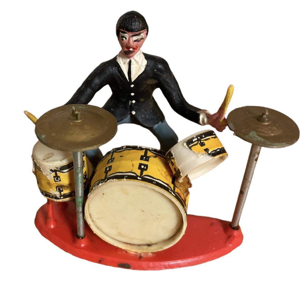 Vintage Plastic Beatles Figurine Set Made in