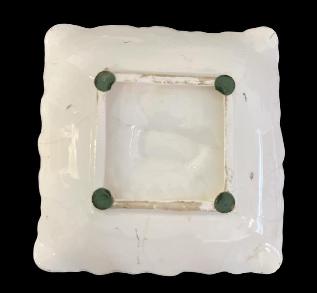 Hand-painted Porcelain Ashtray (Cracks on Back)—