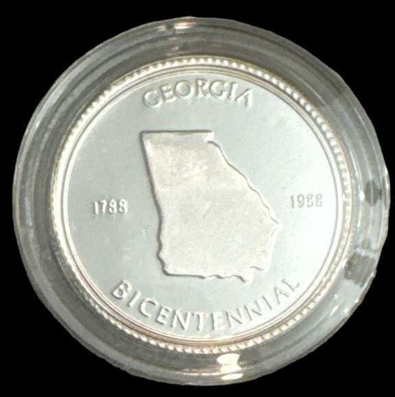 Limited Edition .999 One Ounce 1987 Georgia