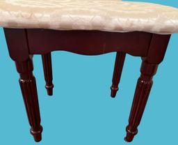 Upholstered Vanity Stool - 18” x 14 1/2”, 16” H