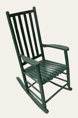 Painted Wooden Rocking Chair