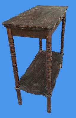 Wooden End Table—21 1/2” X 11” X 23 1/2” High