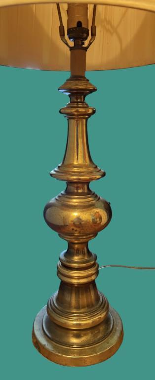 Brass Table Lamp - 33 1-2” H to Top of Finial