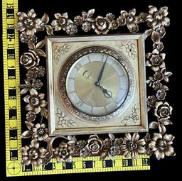 Intake Ornately Framed Syroco Wall Clock
