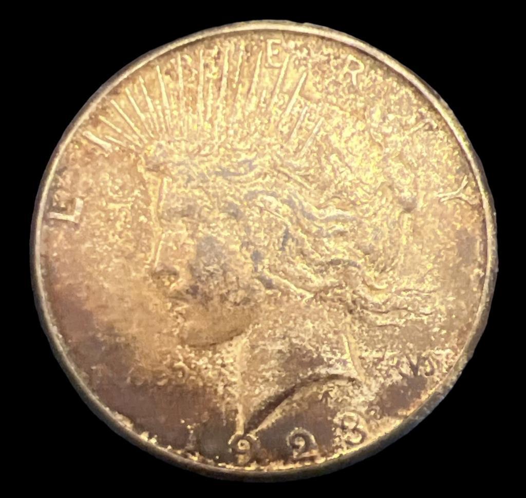 1928 Peace Dollar--No Mint Mark Visible
