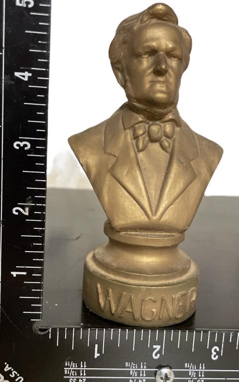 (4) Bust Figurines, (2) Ceramic—Wagner,