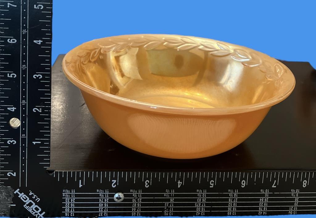 Fire King Peach Luster Ware Serving Bowl