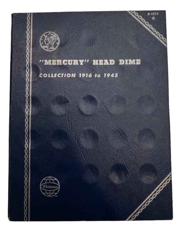 (20 Mercury Dimes in Whitman Coin Folder:  (2)